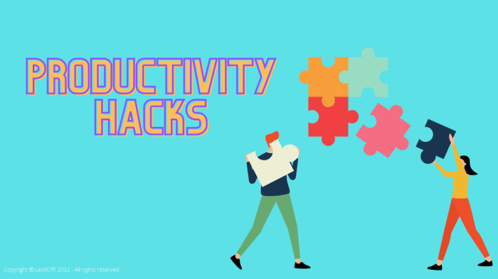 Personal Productivity Hacks