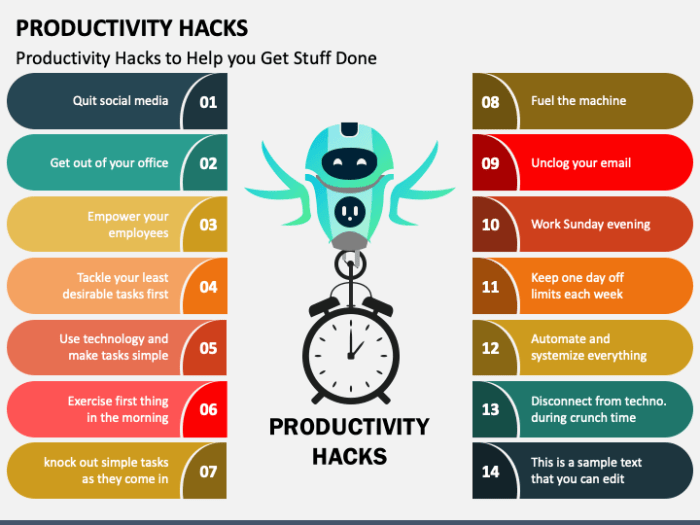 Personal Productivity Hacks